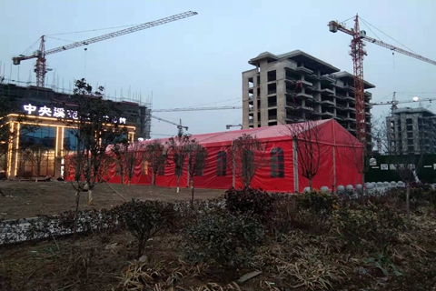 鄭州大型篷房紅色篷房租賃